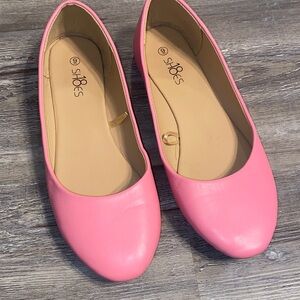 EUC Barbie Bubblegum Pink Ballet Flats 9